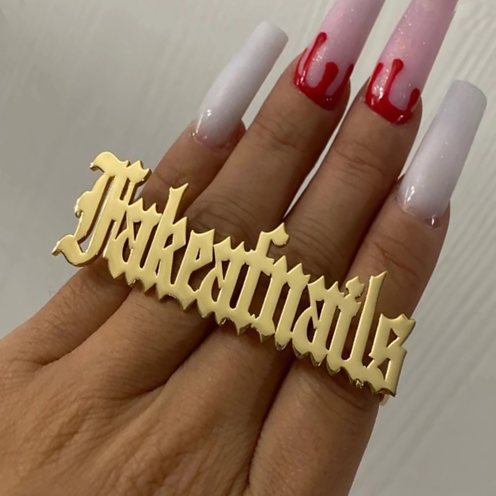 Initial Ring Custom - Bague avec nom personnalisé pour hommes