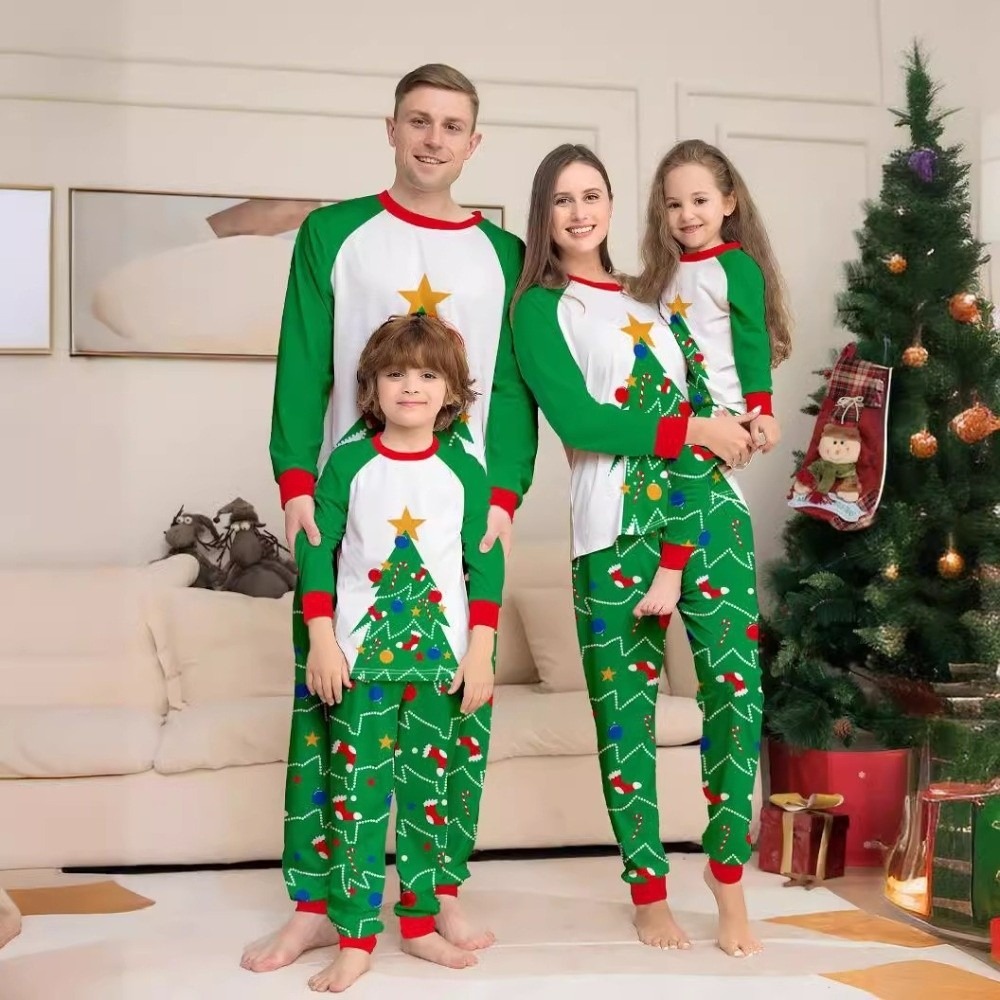 Ensemble pyjama de Noël à manc - Family Tree Print avis et prix