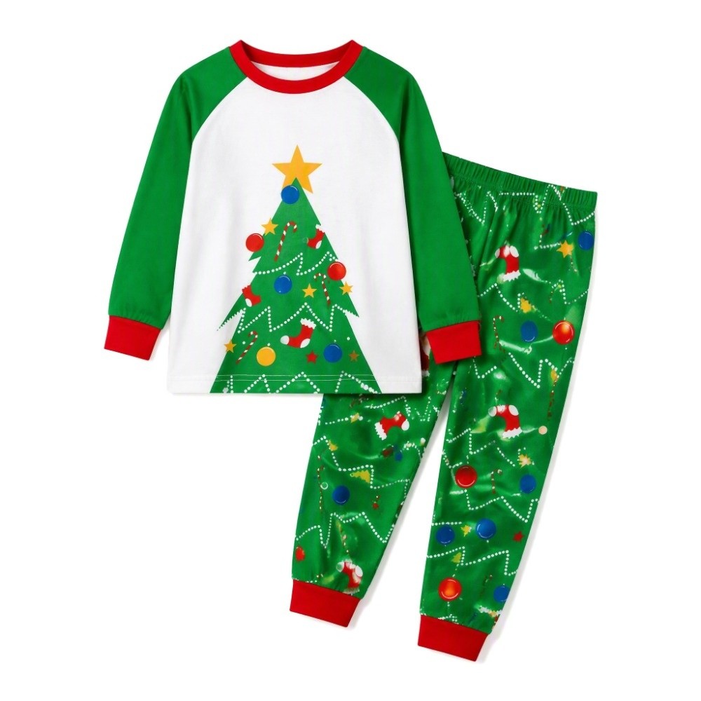 Ensemble pyjama de Noël à manc - Family Tree Print avis et prix
