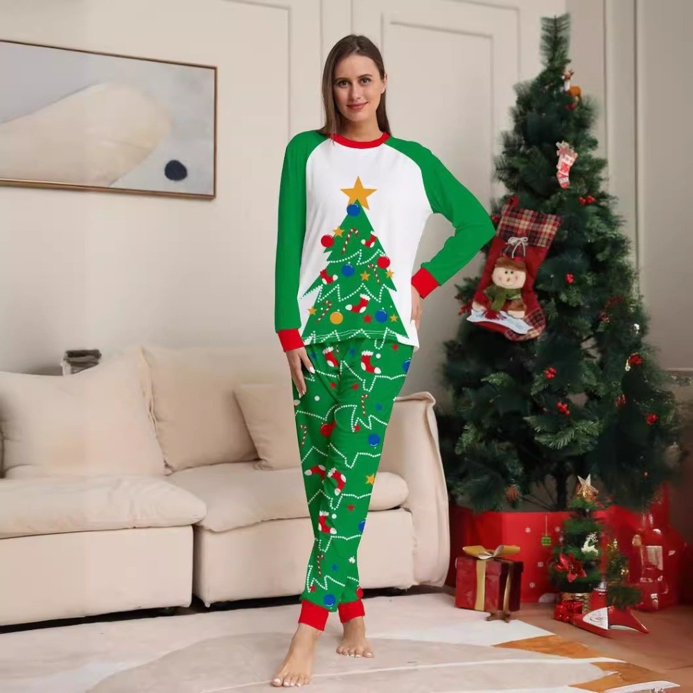 Ensemble pyjama de Noël à manc - Family Tree Print avis et prix