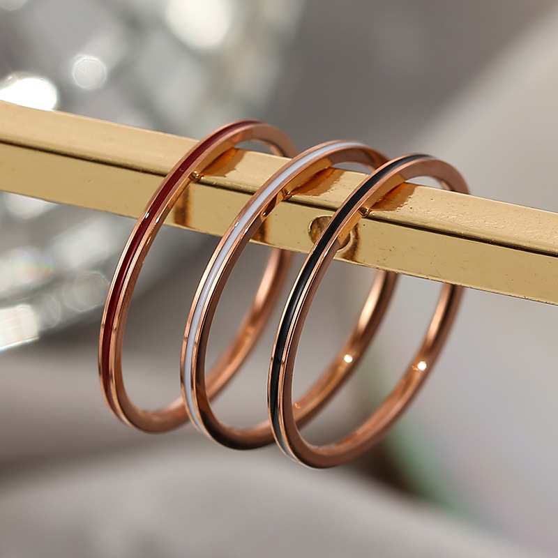Bague fine en titane et acier  - Initial Ring Custom avis et prix