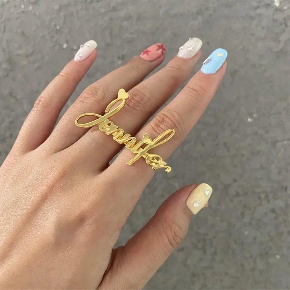 Bague personnalisée LeeChee à  - Initial Ring Custom avis et prix